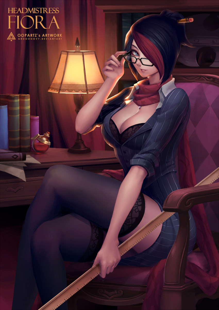 fiora and headmistress fiora (league of legends) drawn by oopartz_yang