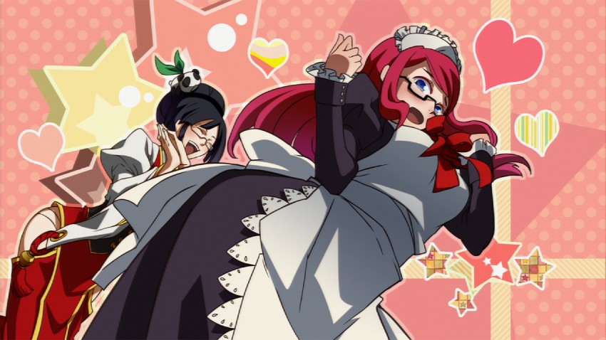 tsubaki yayoi, litchi faye ling, and lao jiu (blazblue and 1 more)