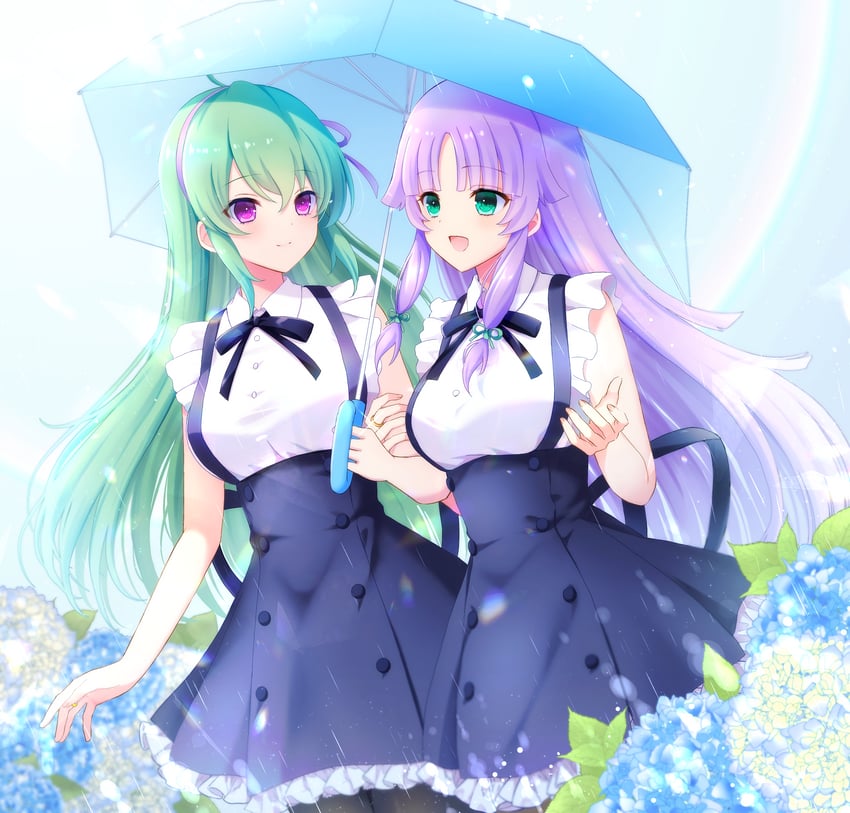tanaka ichi and banshouya ena (assault lily) drawn by mizuha_(dreamchild_0504)