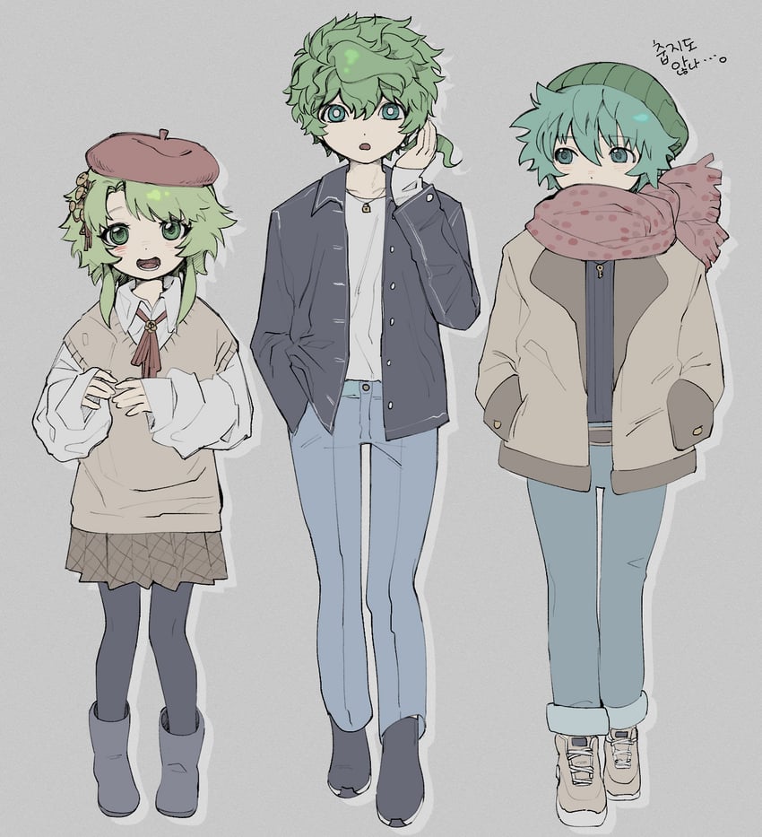 hiyori sou, midori, and kizuchi kanna (kimi ga shine) drawn by m_(0913wldus)
