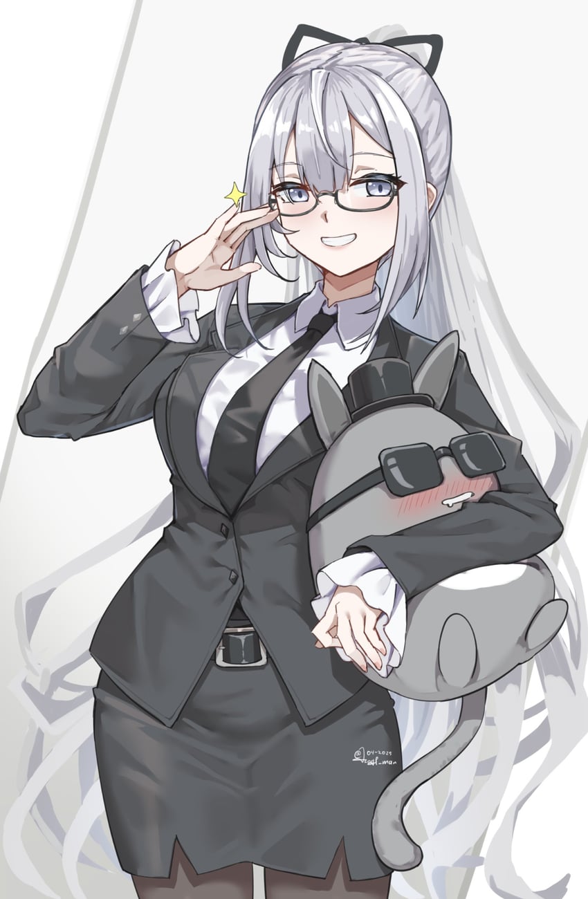 vestia zeta and zecretary (hololive and 1 more) drawn by sundajin_asagi