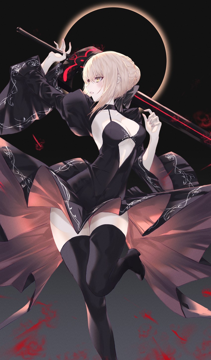 artoria pendragon and saber alter (fate and 1 more) drawn by neon_(pixiv_31150749)
