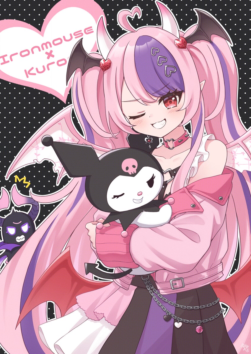 kuromi, ironmouse, and bubi (sanrio and 2 more) drawn by nekoyanagi_reo