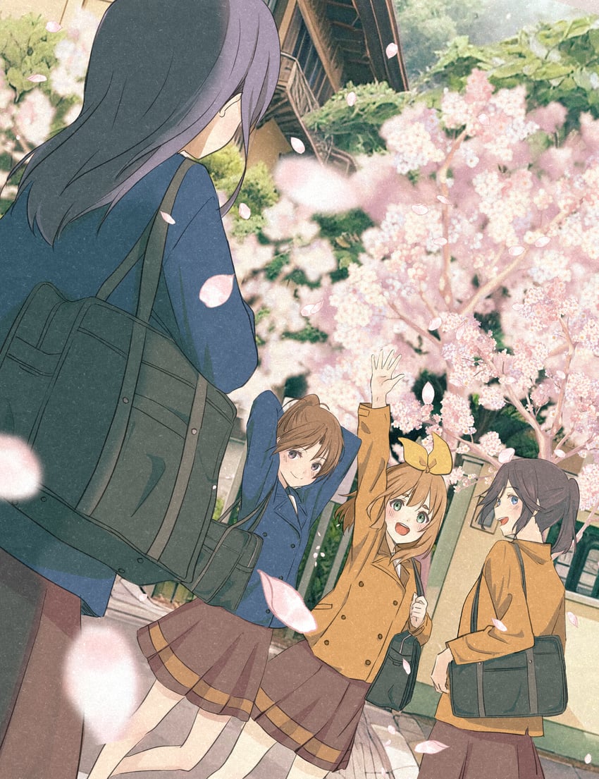 yoroizuka mizore, kasaki nozomi, nakagawa natsuki, and yoshikawa yuuko (hibike! euphonium) drawn by asahi_(poiuy11t)