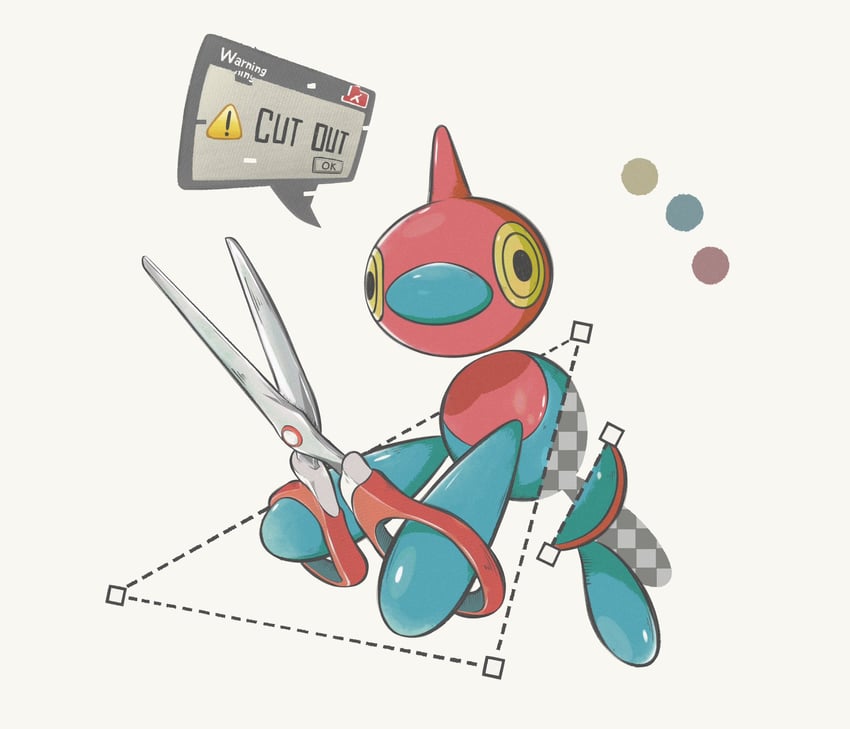 porygon-z (pokemon) drawn by komugicorn