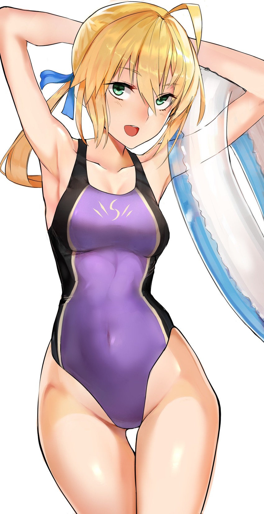artoria pendragon and saber (fate and 2 more) drawn by sawatari_kazuma