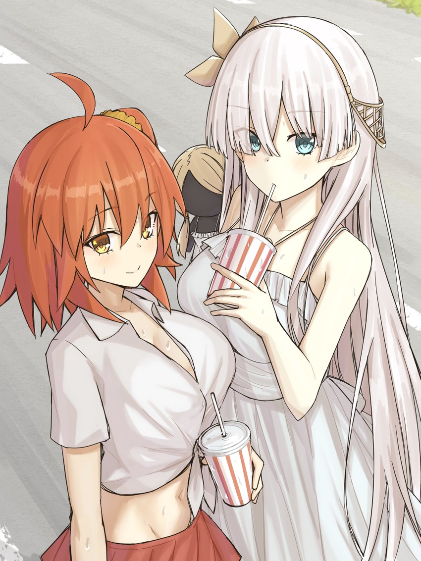 fujimaru ritsuka, anastasia, and viy (fate and 1 more) drawn by elfenlied22
