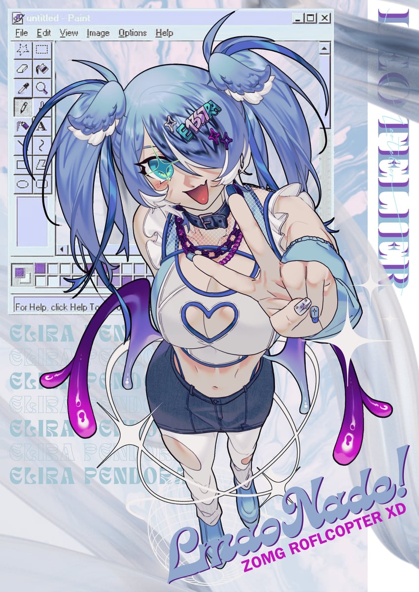 elira pendora (nijisanji and 1 more) drawn by leotelier