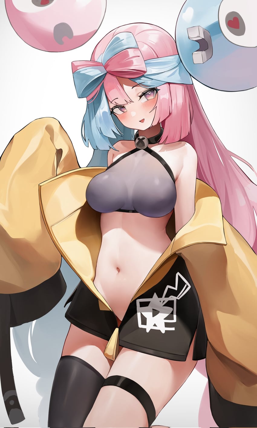 iono and magnemite (pokemon and 1 more) drawn by berserker_r