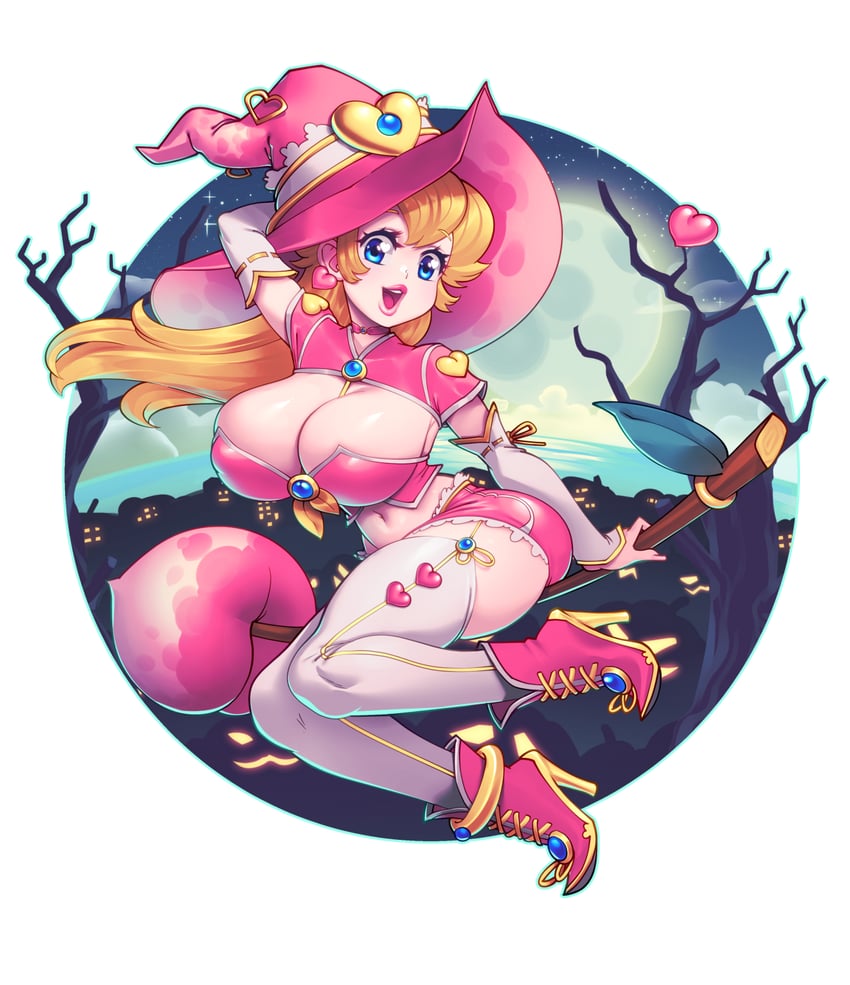 princess peach (mario) drawn by supersatanson