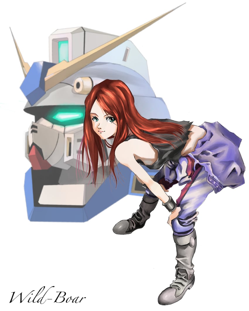 christina mackenzie and gundam alex (gundam and 1 more) drawn by wild-boar