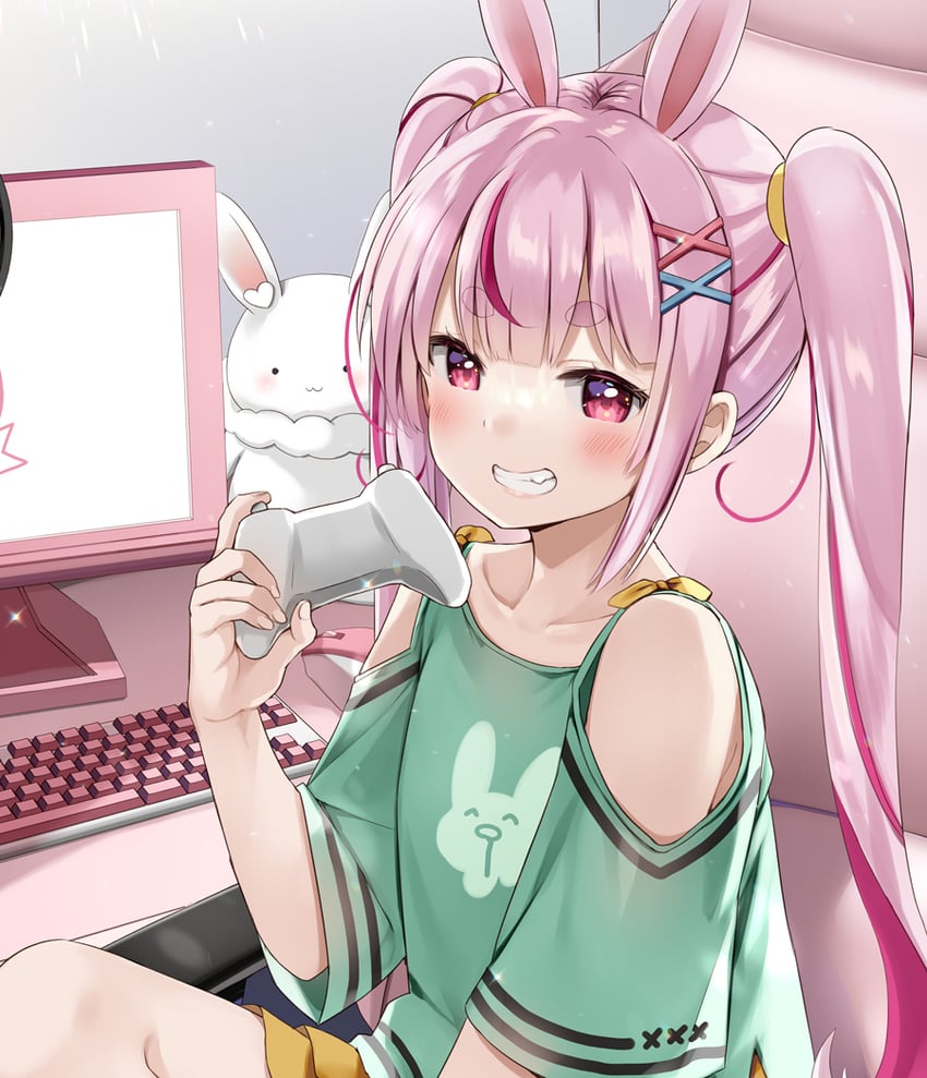 tomari mari (indie virtual youtuber) drawn by natsume_eri
