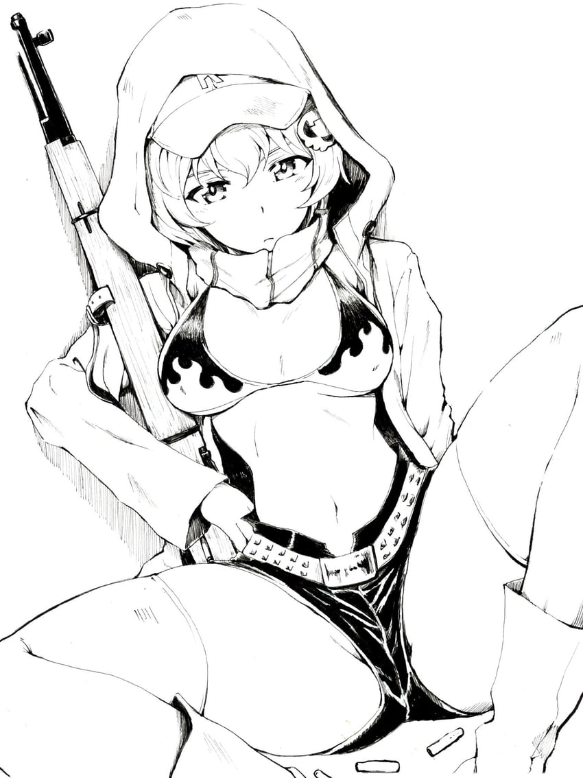 yoko littner and youko (girls und panzer and 1 more) drawn by sawamin