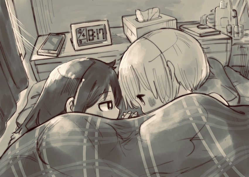 kuroki tomoko and uchi emiri (watashi ga motenai no wa dou kangaetemo omaera ga warui!) drawn by kemuribata