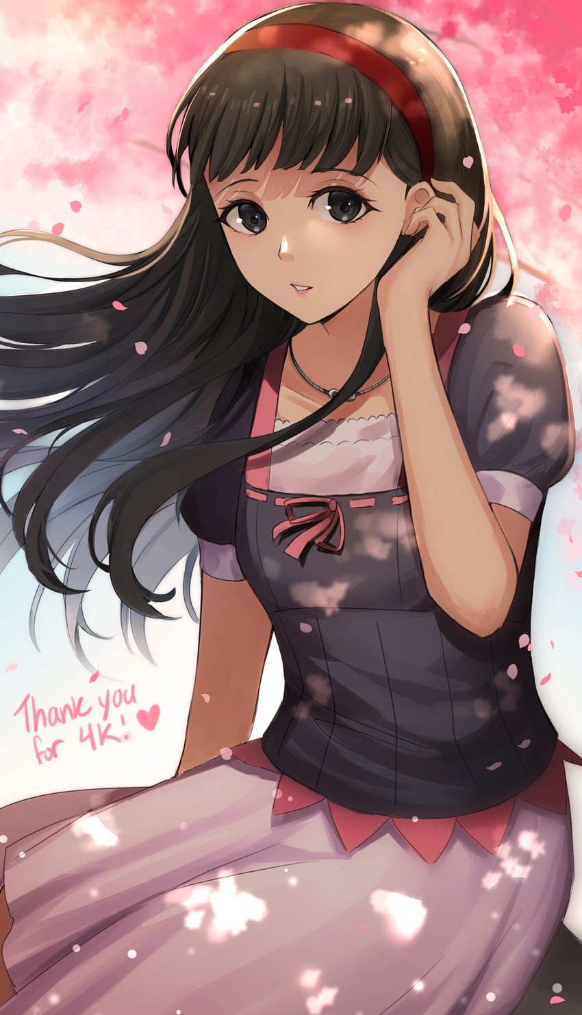 amagi yukiko and shadow yukiko (persona and 1 more) drawn by