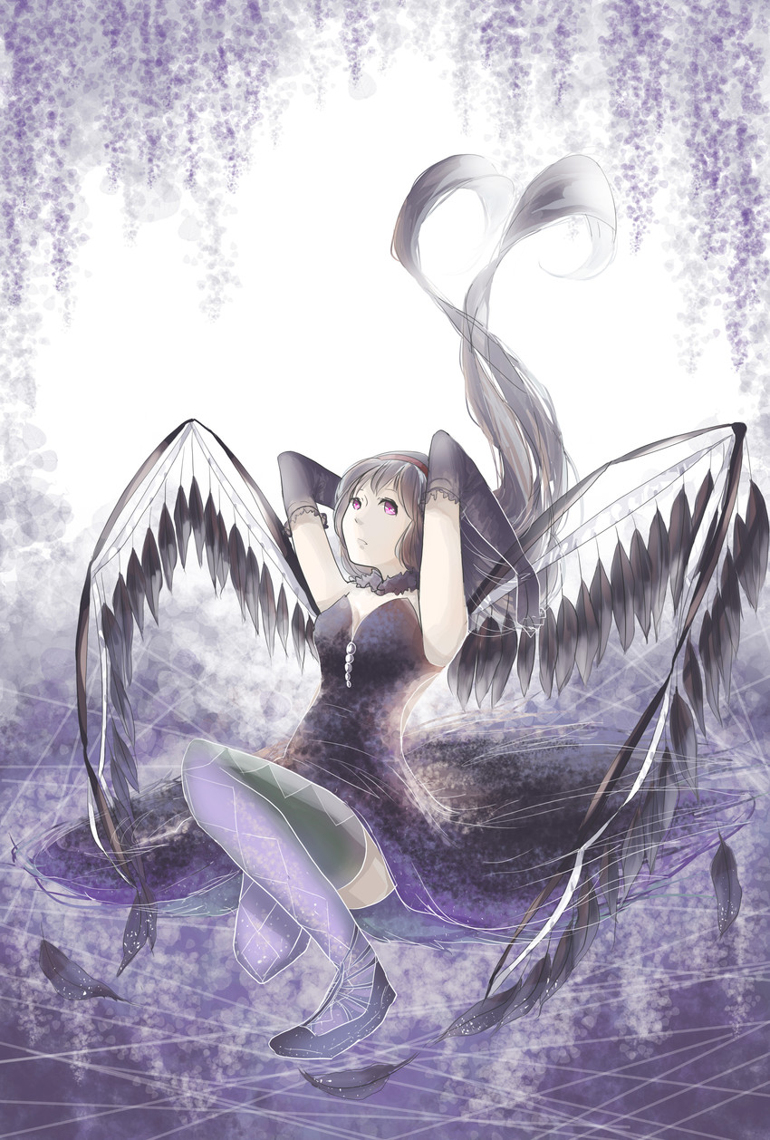 akemi homura and akuma homura (mahou shoujo madoka magica and 1 more) drawn by anny_(artist)