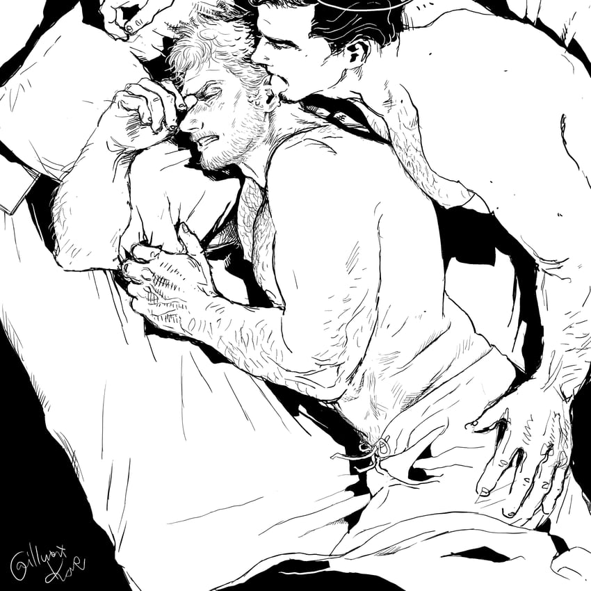 joey and nicky (original) drawn by gasu-chan_(illustguess)