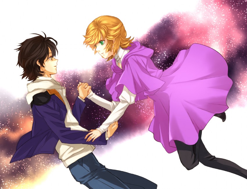 mineva lao zabi, banagher links, and audrey burne (gundam and 1 more) drawn by nanamura