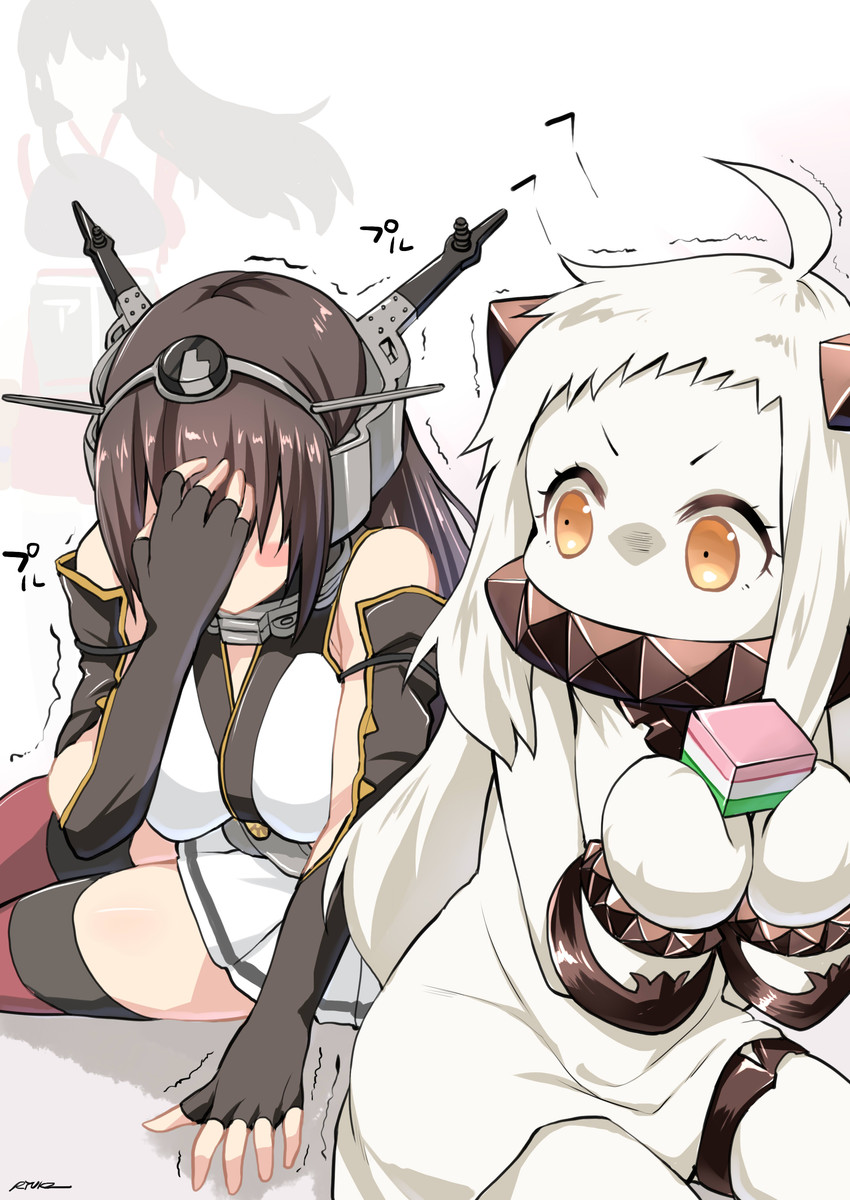akagi, nagato, and northern ocean princess (kantai collection) drawn by ryuki_(ryukisukune)