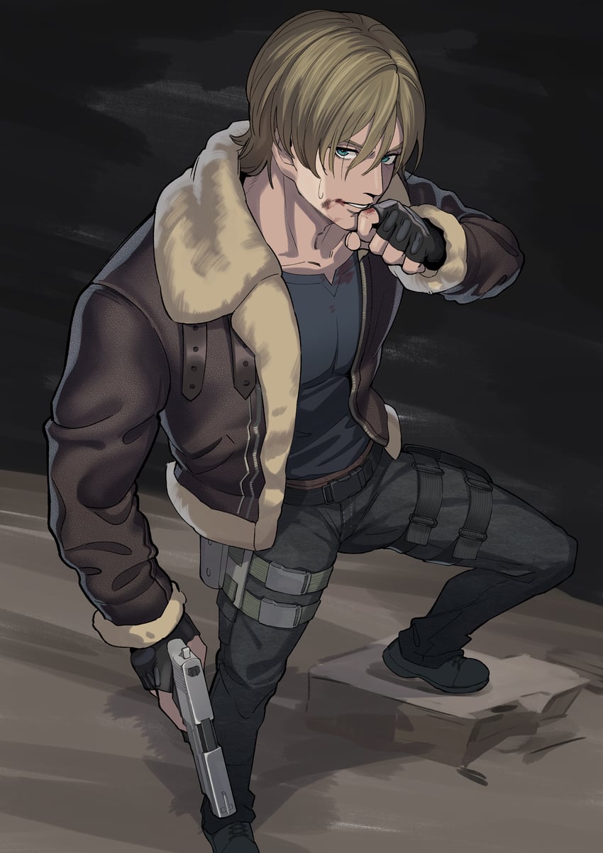 leon s. kennedy (resident evil and 1 more) drawn by mikiseriavoid