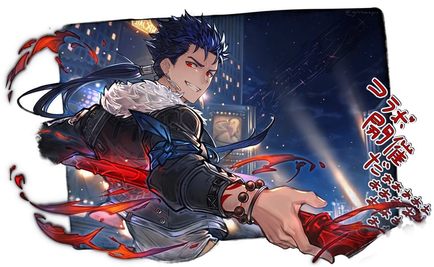 cu chulainn (fate and 3 more) drawn by daijanaikedo