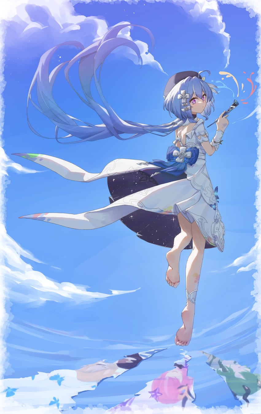 elysia, aponia, griseo, and kosma (honkai and 1 more) drawn by fuyu_mika_(altarcitrus)