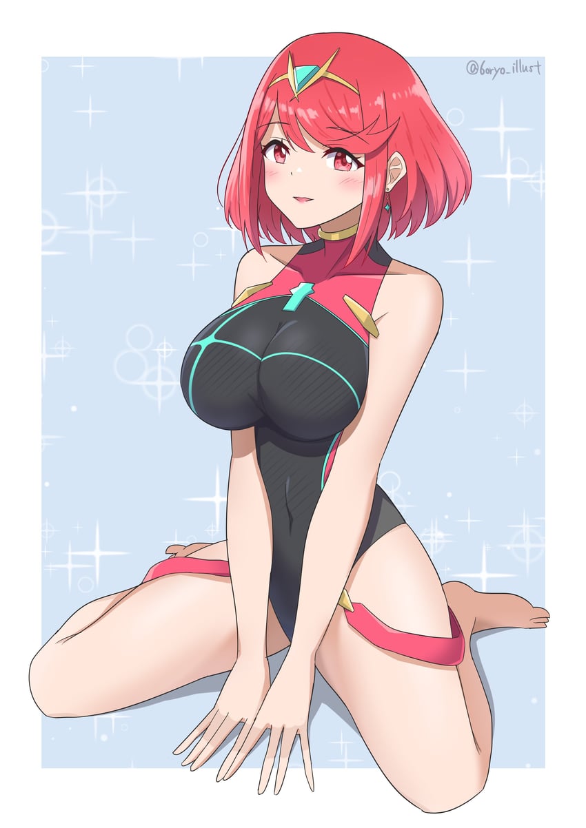 pyra (xenoblade chronicles and 1 more) drawn by ryochan96154