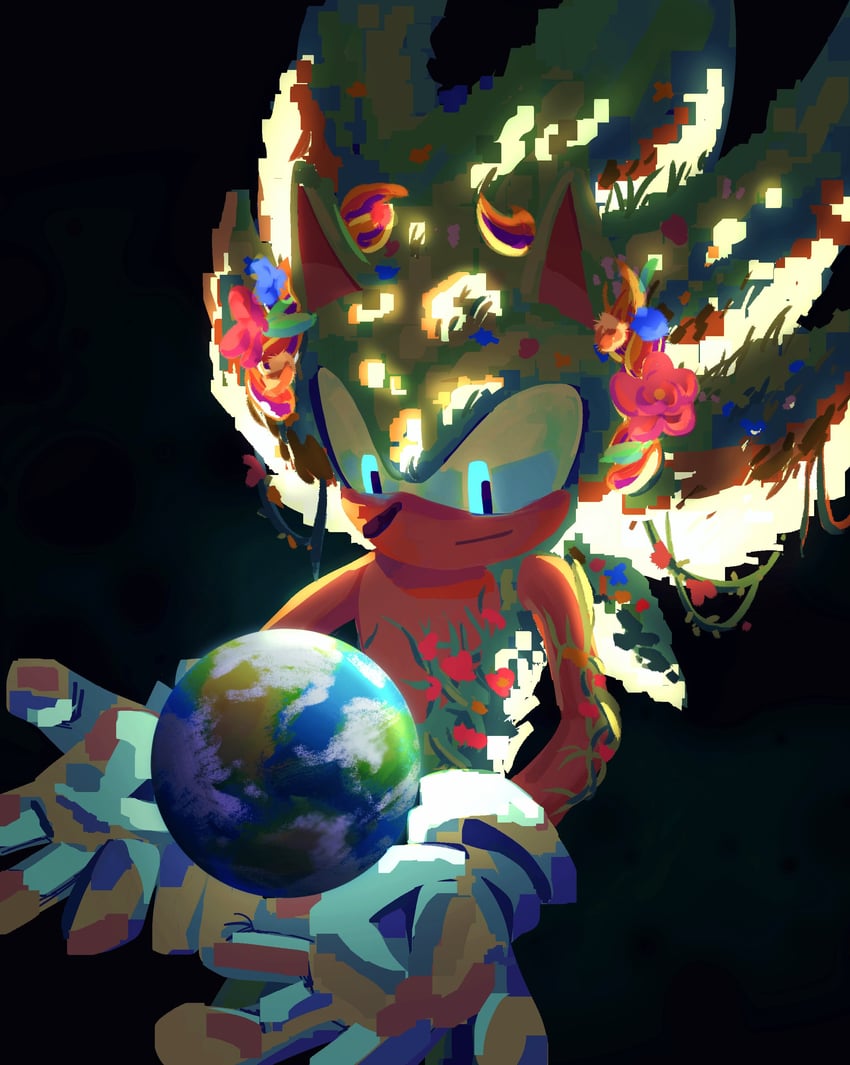 sonic the hedgehog, super sonic, and super sonic 2 (sonic) drawn by yangfaa_sonic