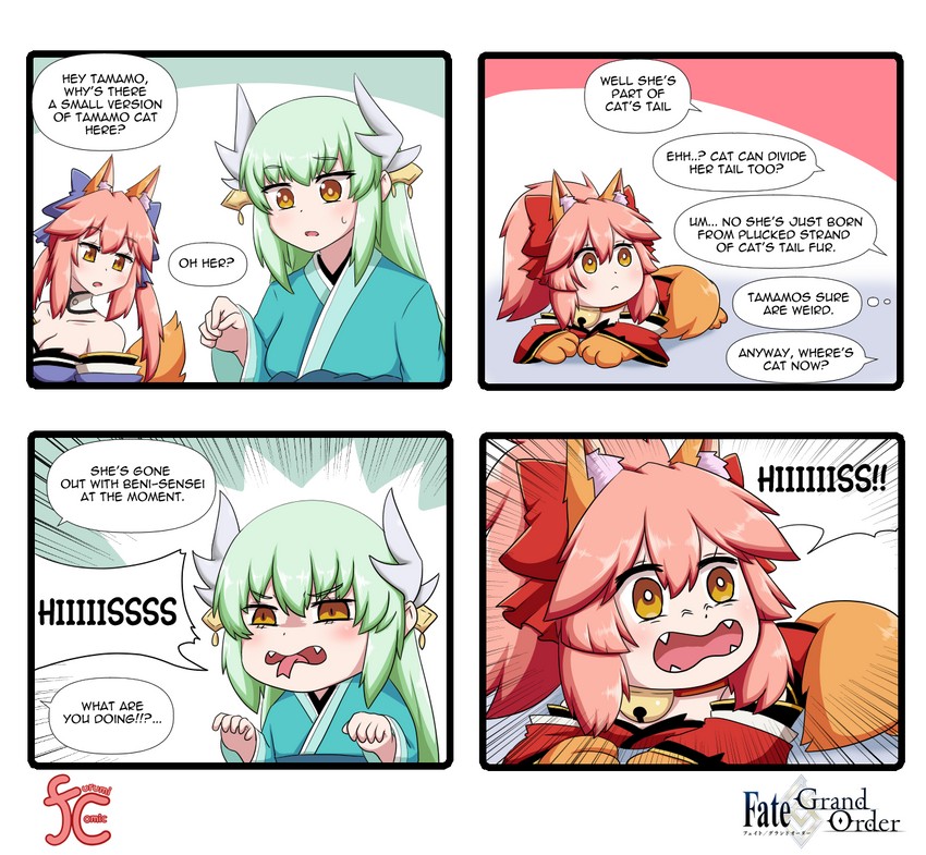 tamamo, tamamo no mae, kiyohime, and tamamo cat (fate and 2 more) drawn by keita_naruzawa