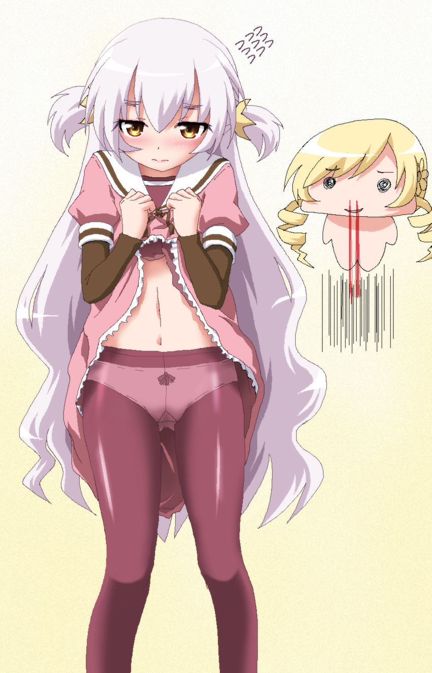tomoe mami and momoe nagisa (mahou shoujo madoka magica and 1 more) drawn by hayashiya_zankurou