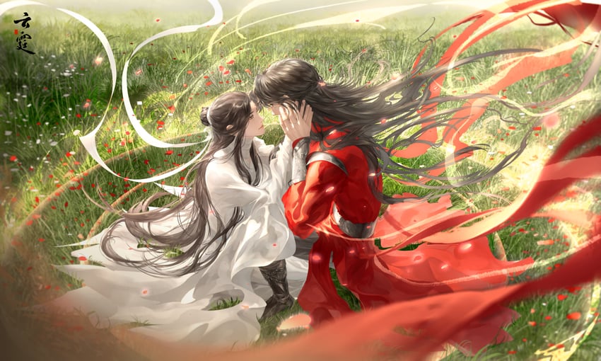 xie lian and hua cheng (tianguan cifu) drawn by yun_ting