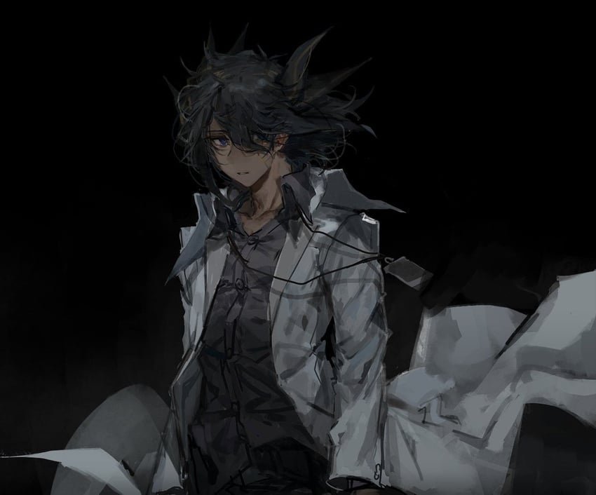 fudo yusei (yu-gi-oh! and 1 more) drawn by momentcorefly