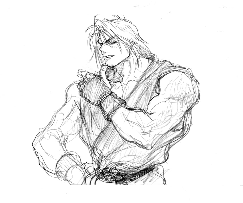 ken masters (street fighter and 1 more) drawn by nishimura_kinu