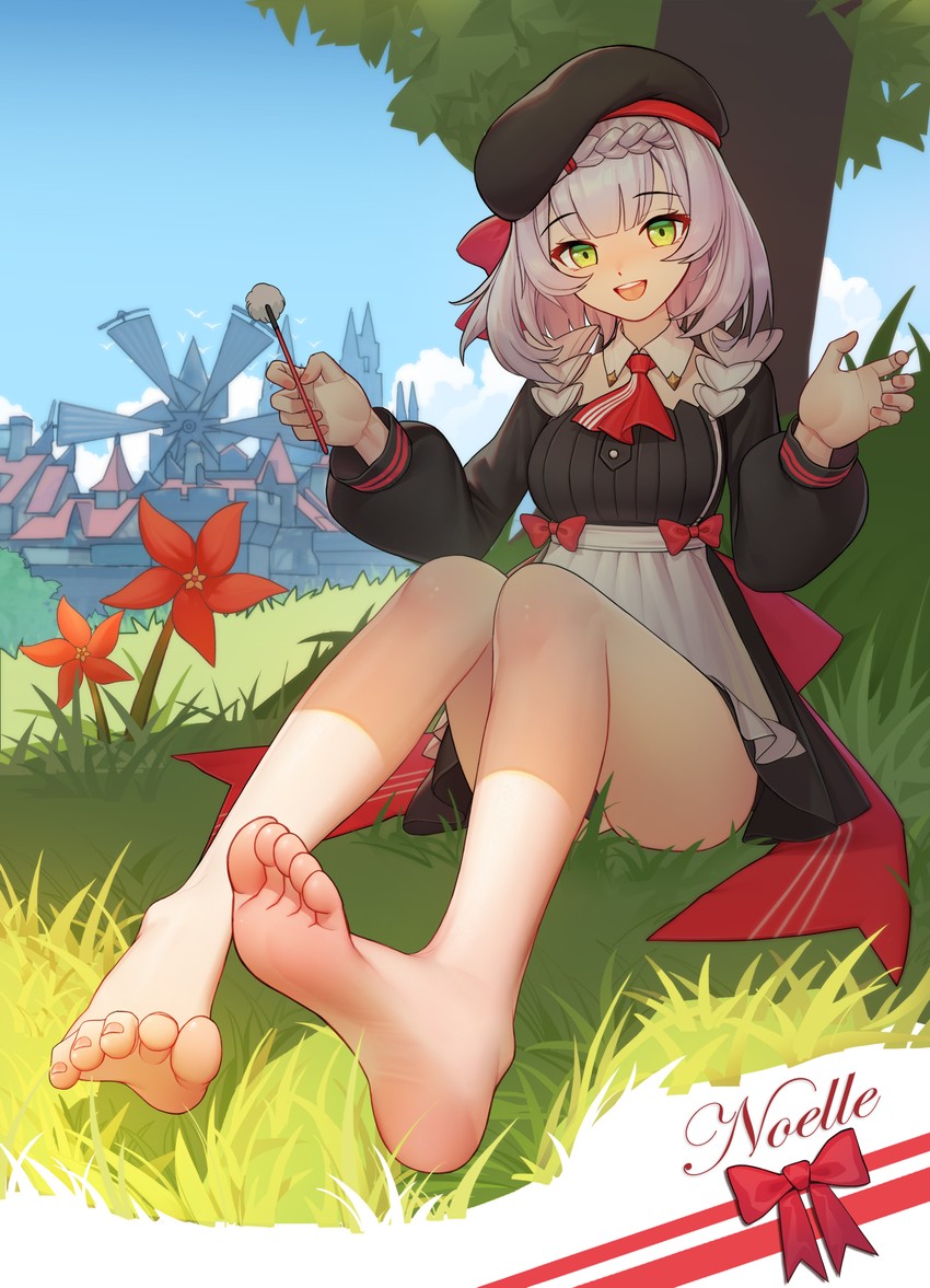 noelle (genshin impact and 1 more) drawn by jiachong_jun_z