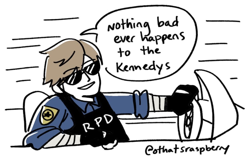 leon s. kennedy (resident evil and 2 more) drawn by maddie_(othatsraspberry)