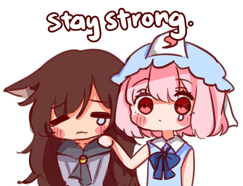 saigyouji yuyuko and imaizumi kagerou (touhou) drawn by ria_(917_ria)