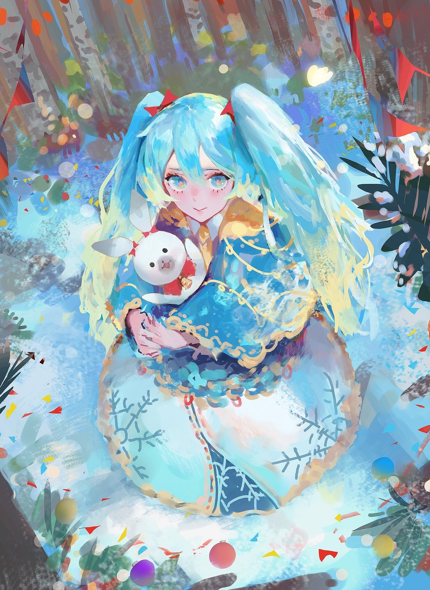 hatsune miku, yuki miku, and rabbit yukine (vocaloid) drawn by rsef