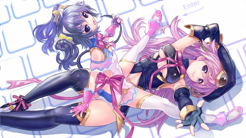 seira orgel and erin-fray orgel (chaos;head and 2 more) drawn by chikokuma