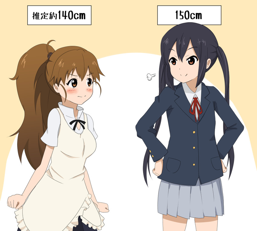 nakano azusa and taneshima popura (k-on! and 1 more) drawn by shizupu
