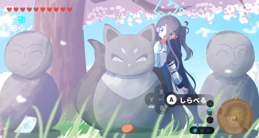 aris (blue archive and 2 more) drawn by miaki_(mi_autumn39)
