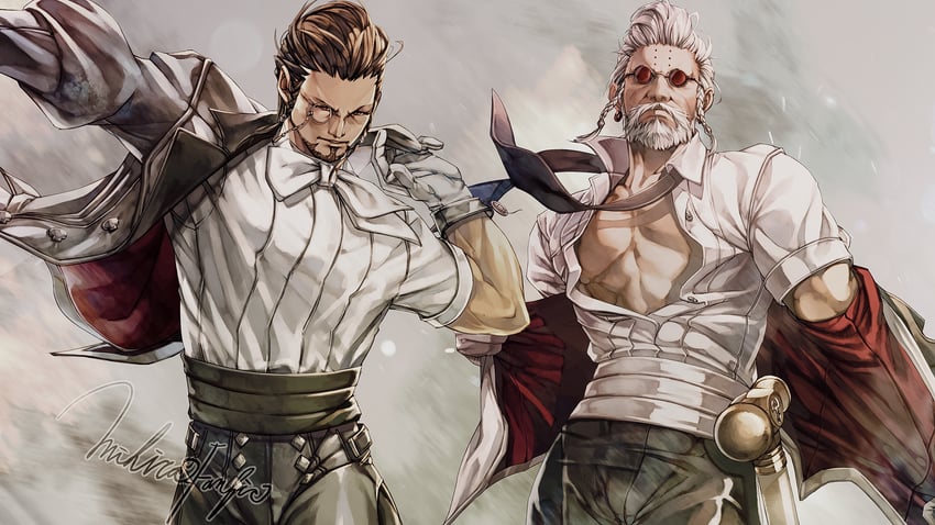 hildibrand manderville and godbert manderville (final fantasy and 1 more) drawn by mihira_(tainosugatayaki)