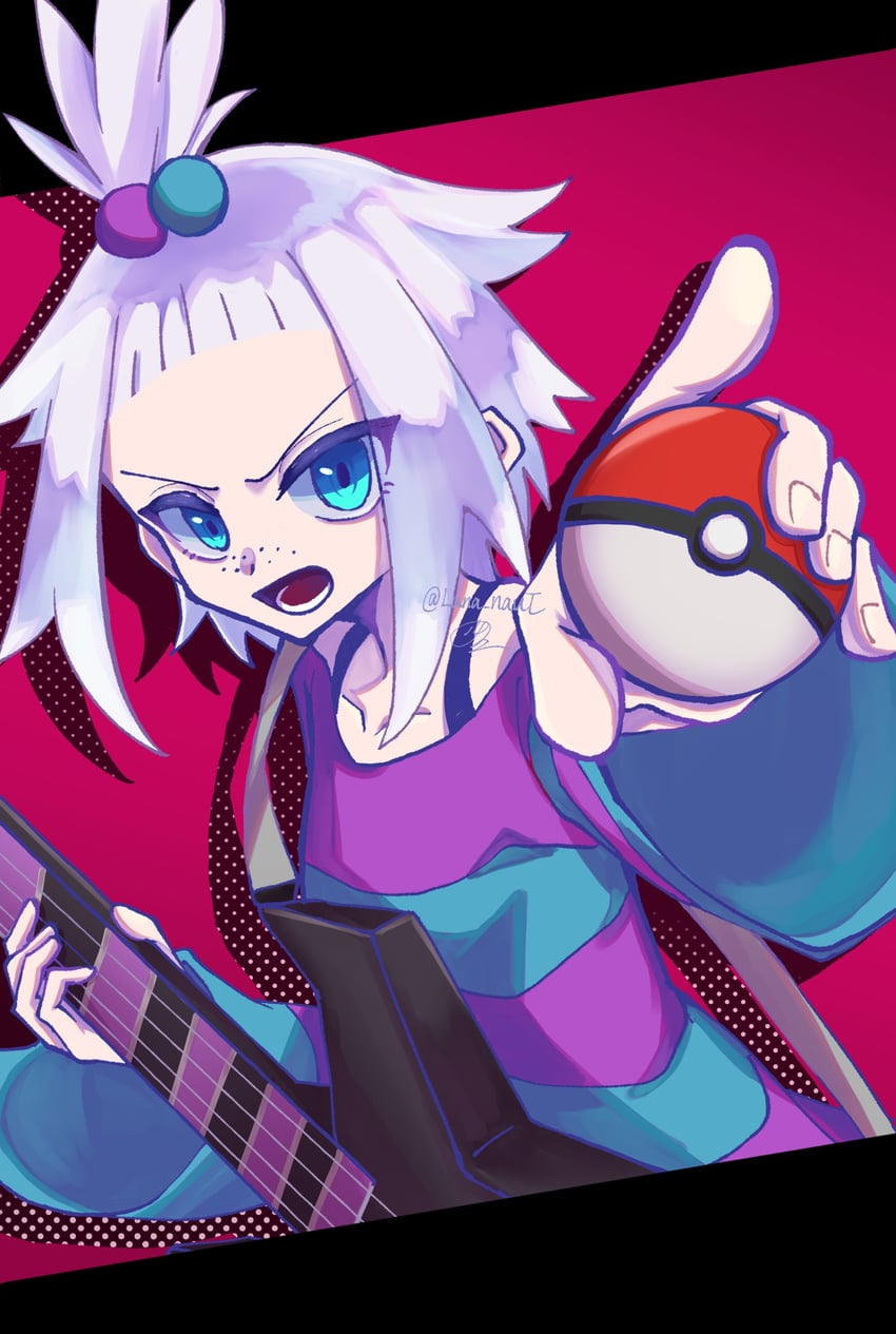 roxie (pokemon and 1 more) drawn by runa_(luna_naut)