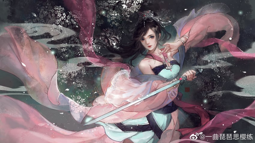 chi lian (qinshi mingyue) drawn by yi_qu_pipa_si_ying_lian