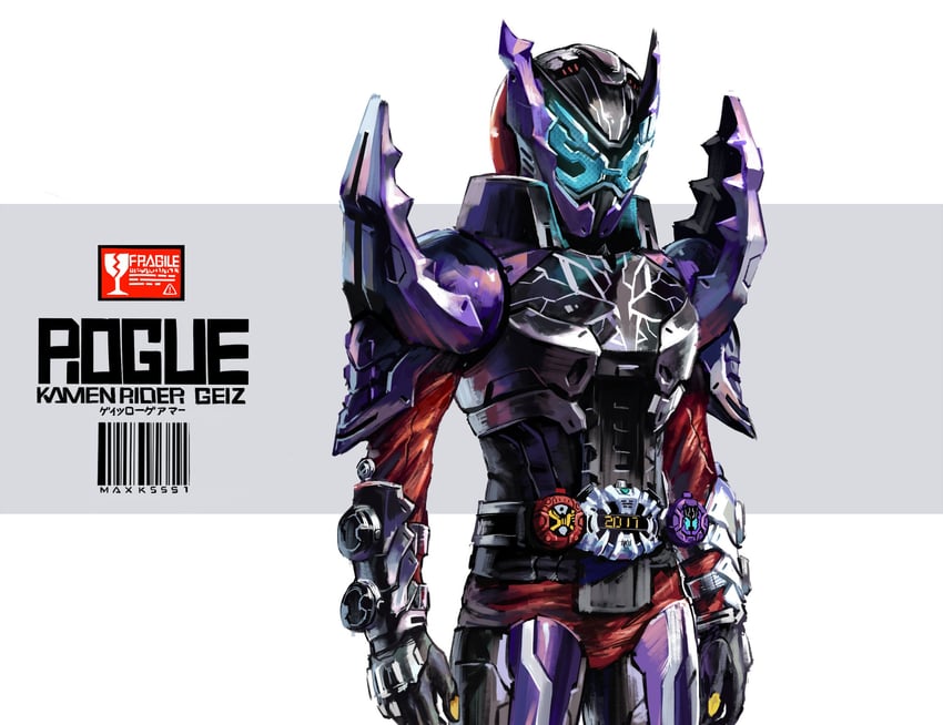 kamen rider geiz and kamen rider rogue (kamen rider and 2 more) drawn by max-k
