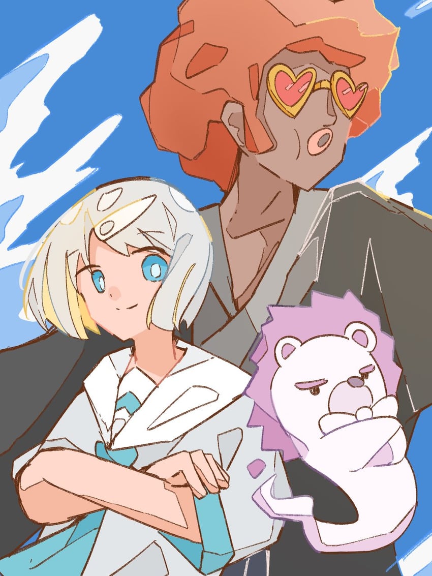 nira-chan, uniguri, and afro samurai (zutto mayonaka de ii no ni and 1 more) drawn by nezumindazo