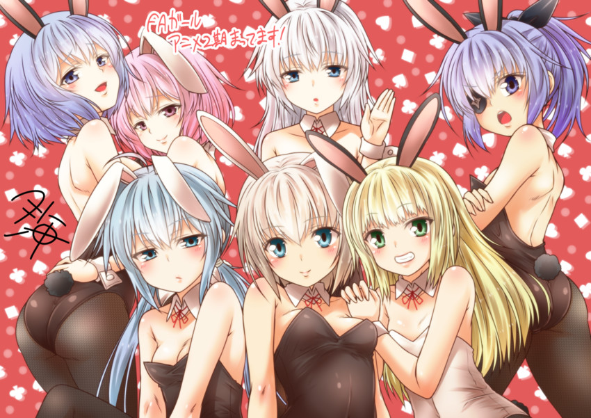 baselard, gourai, stylet, architect, jinrai, and 2 more (frame arms girl) drawn by yua_(checkmate)