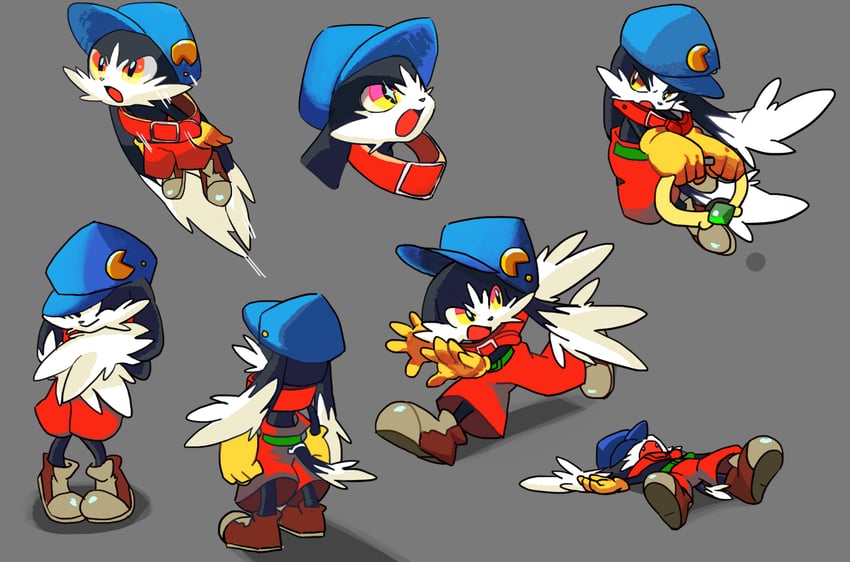 pac-man and klonoa (kaze no klonoa) drawn by lion_gaaou