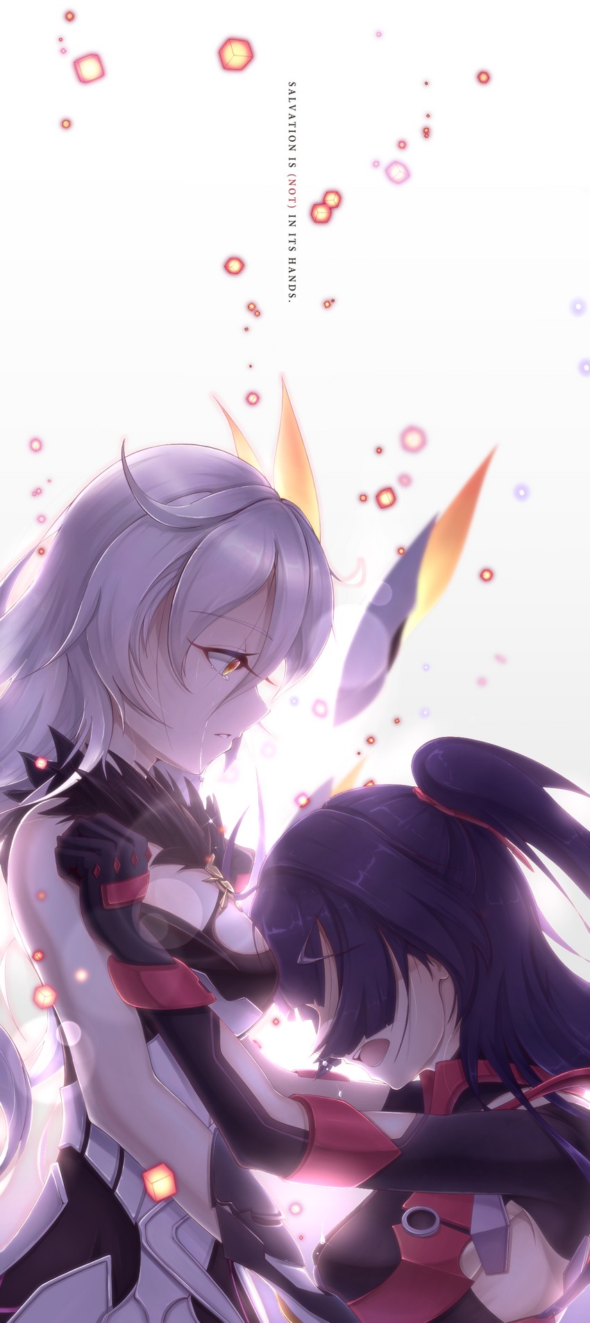 kiana kaslana and raiden mei (honkai and 1 more) drawn by joeillustrate