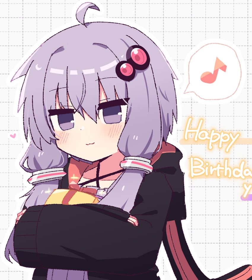 yuzuki yukari (vocaloid and 1 more) drawn by hibino_000