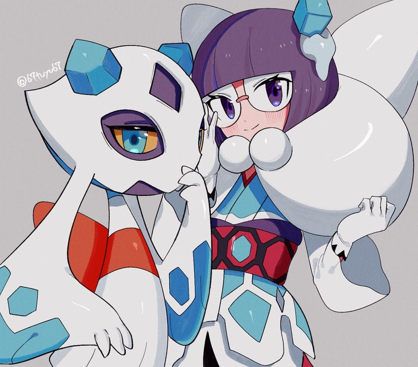 froslass and shauntal (pokemon and 1 more) drawn by yukifuri_tsuyu